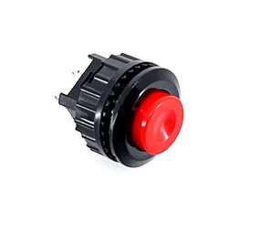 Drukknop maak contact rood terugverend