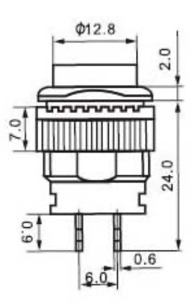 Drukknop rood puls met verlichting Drukknop rood puls met verlichting