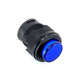 Drukknop blauw puls met verlichting