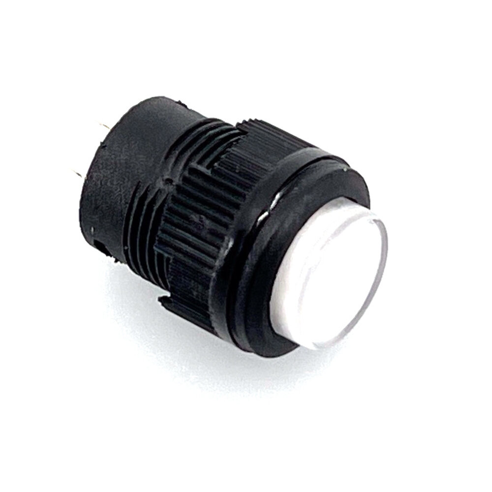 Drukknop wit vasthoudend met verlichting Drukknop wit vasthoudend met verlichting