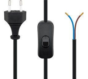 Stekker voor montage, met switch 1.5m