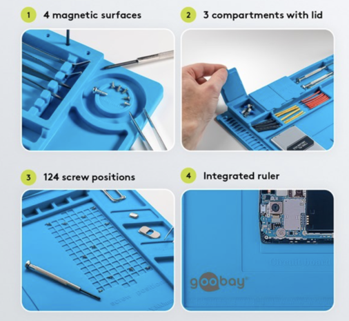 Siliconen soldeermat 45 x 30 cm