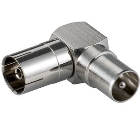 Coaxiale hoekadapter 90° Coaxiale hoekadapter 90°