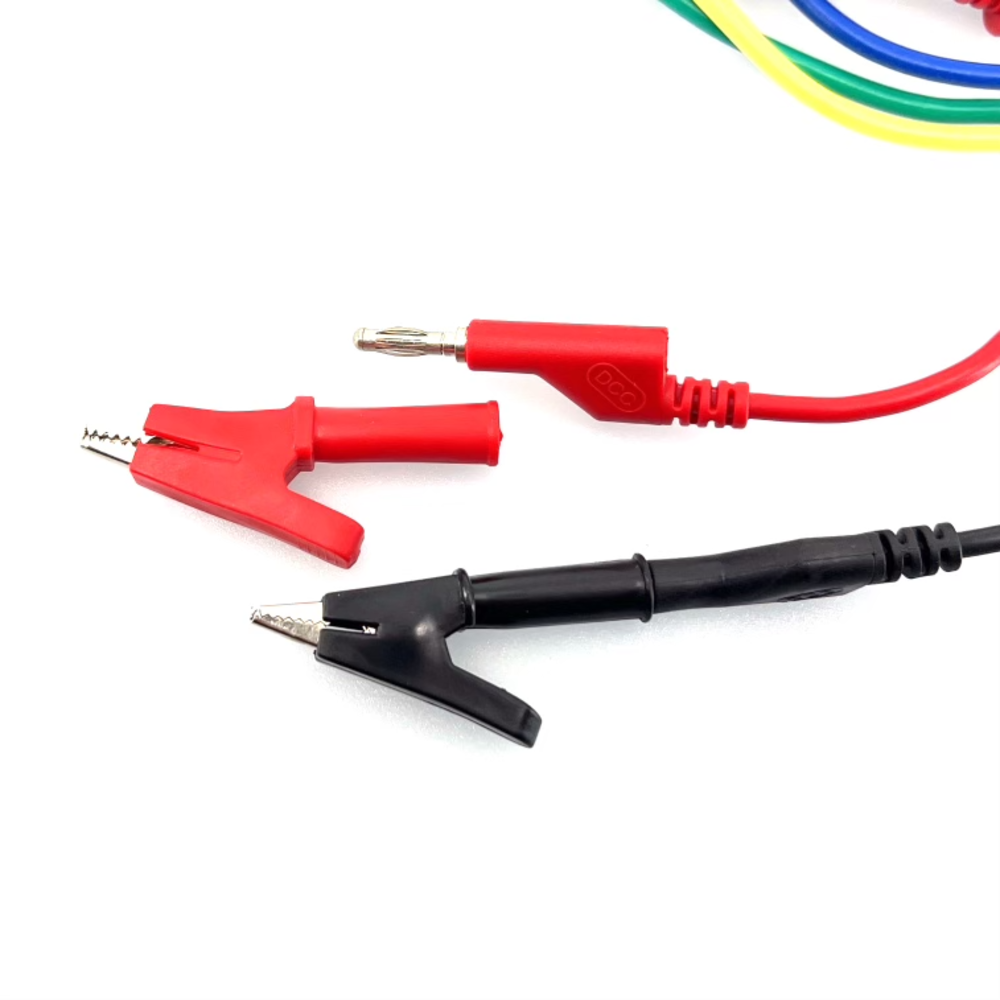 Meetsnoeren banaanstekker 100cm set met toebehoren Meetsnoeren banaanstekker 100cm set met toebehoren