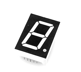7 segments groot 34 x24 mm led display wit