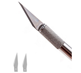 Hobby mes houder 150mm incl. 3 messen