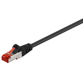 CAT 6 Patchkabel S/FTP (PiMF), zwart 3m