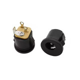 DC Power jack 5.5x2.1 mm inbouw click bevestiging