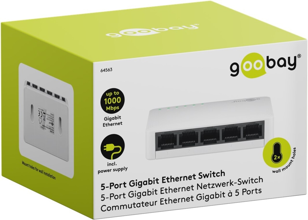 Goodbay 5-Poort Gigabit Ethernet Switch