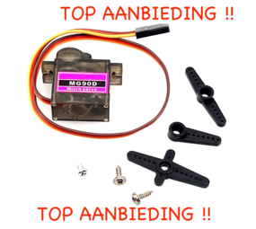 MG90D digitale mini servo metalen mechanisme 180