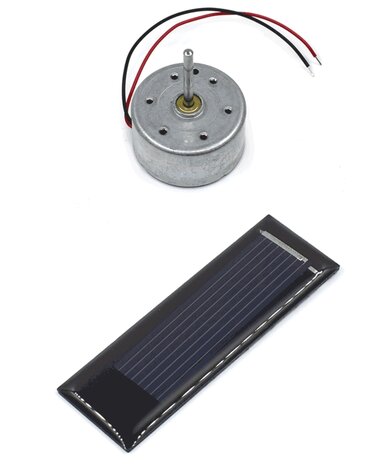 Solar motortje met zonnepaneeltje Solar motortje met zonnepaneeltje