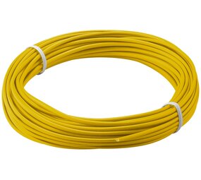 Montagedraad geel 10m 0,1mm2 Montagedraad geel 10m 0,1mm2