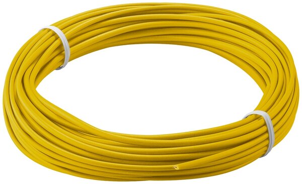 Montagedraad geel 10m 0,1mm2 Montagedraad geel 10m 0,1mm2