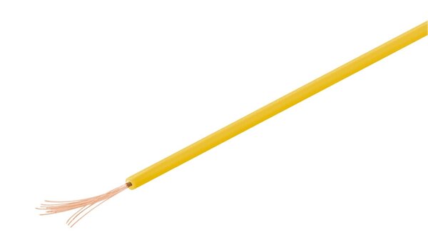 Montagedraad geel 10m 0,1mm2 Montagedraad geel 10m 0,1mm2