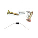 Slot: gesloten in spanningsloze toestand Slot: gesloten in spanningsloze toestand