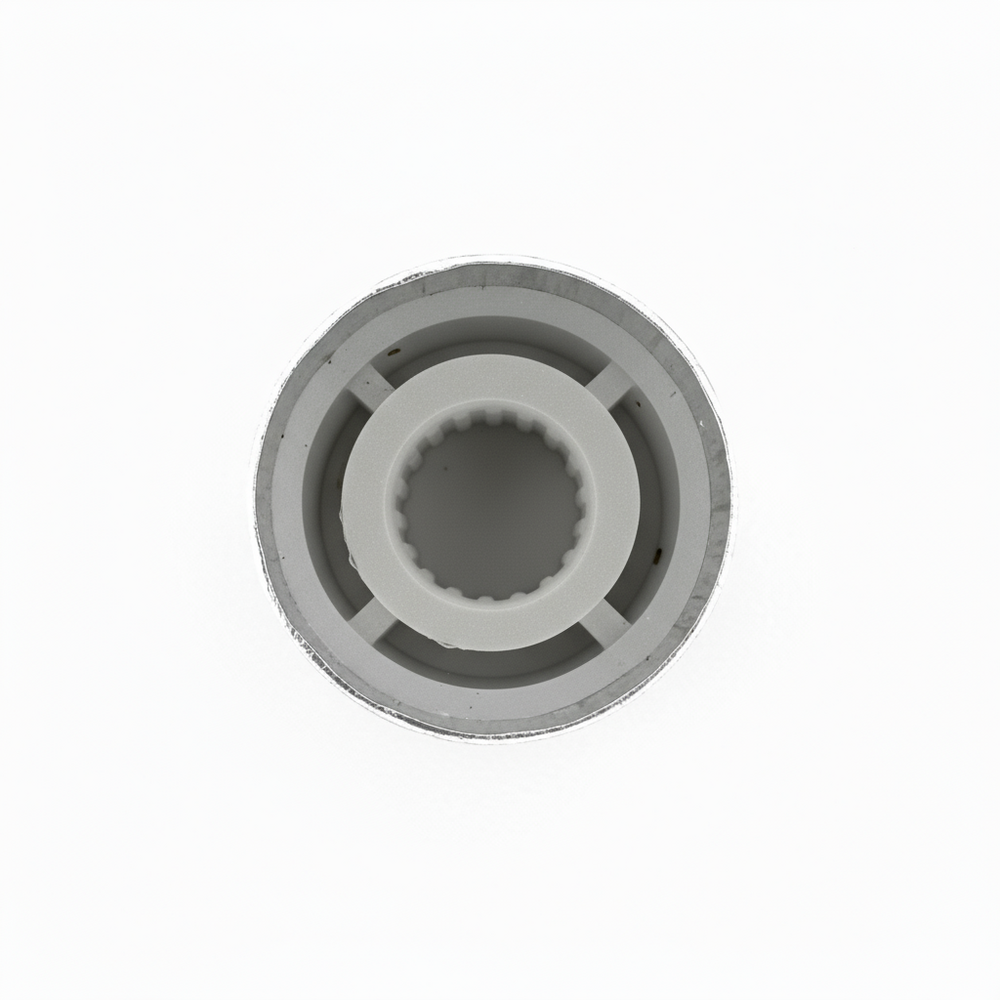 Knop potentiometer zilver aluminium