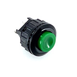 Drukknop verbreek contact groen terugverend Drukknop verbreek contact groen terugverend