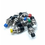 Push button panel terugverend zwart verbreek