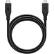 USB-C-kabel, 3 m, zwart 60 W, 3 A, 5 Gbit/s, USB 3.2, USB-C-kabel, 3 m, zwart 60 W, 3 A, 5 Gbit/s, USB 3.2,
