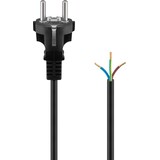 Beschermende contactkabel voor montage, 1,5 m, zwart, (3*0,75 mm²)