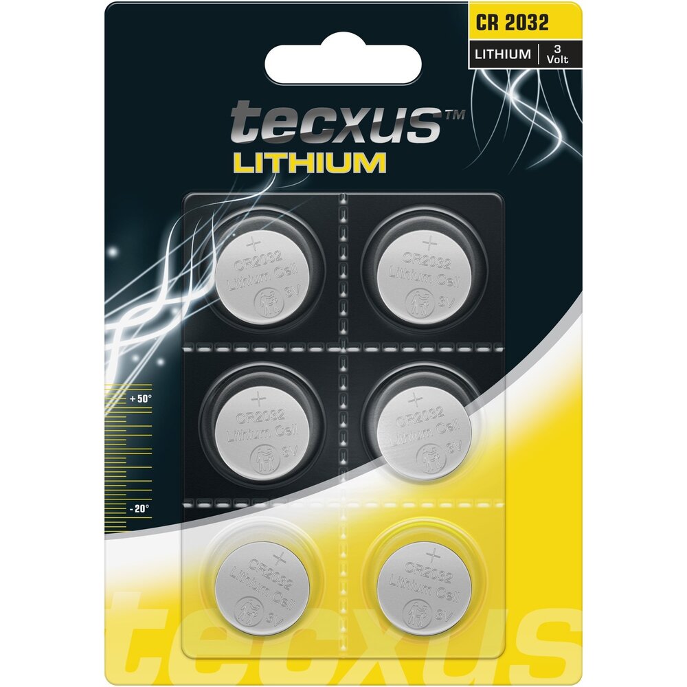 CR2032 Batterij, 6 stuks. in blister CR2032 Batterij, 6 stuks. in blister