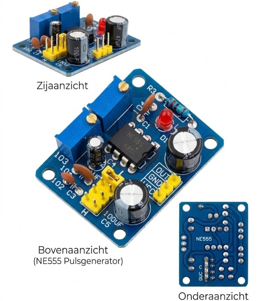 NE555 Pulsgenerator / Blokgolf Module NE555 Pulsgenerator / Blokgolf Module
