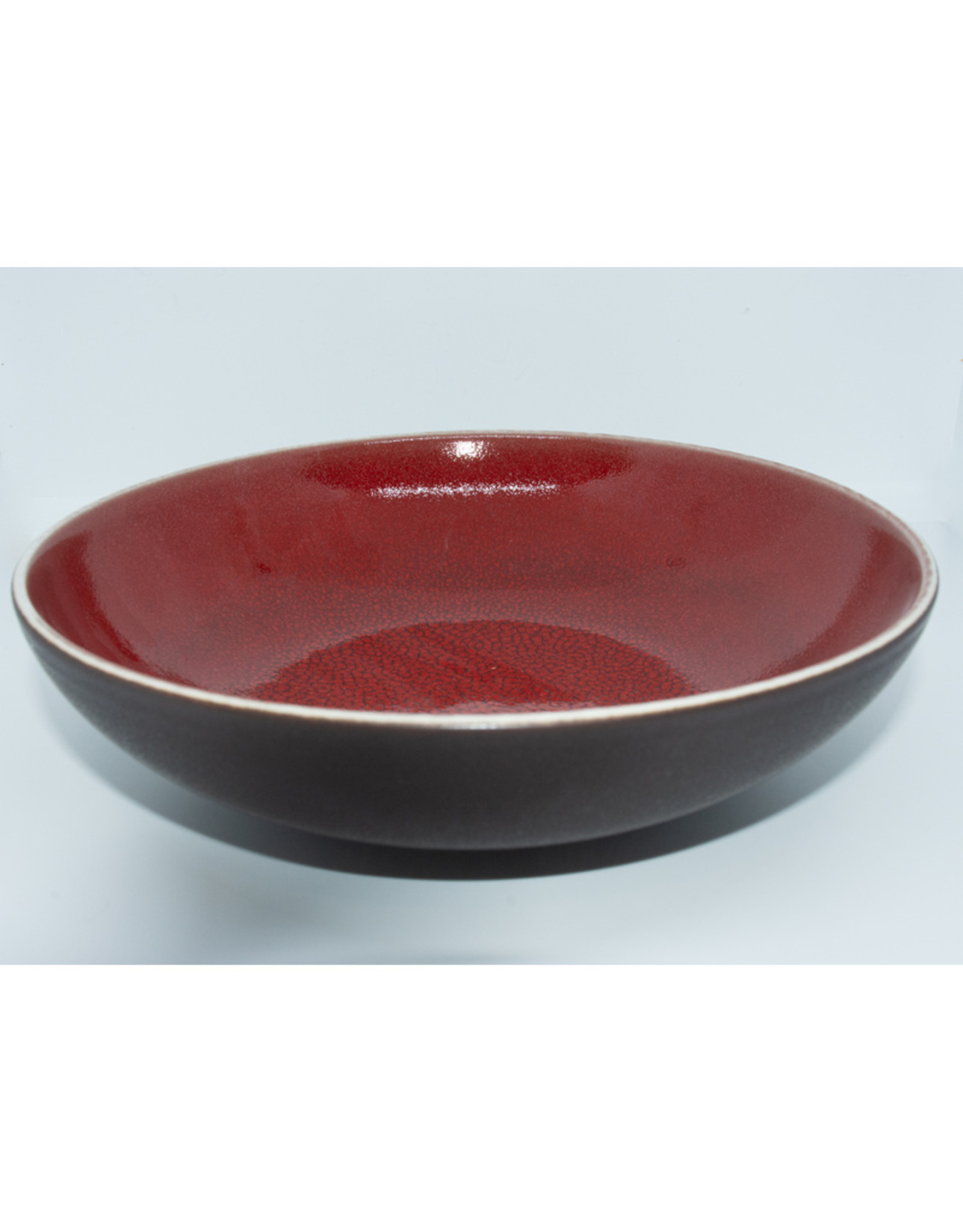 Jars Céramistes Pasta plate Tourron cerise