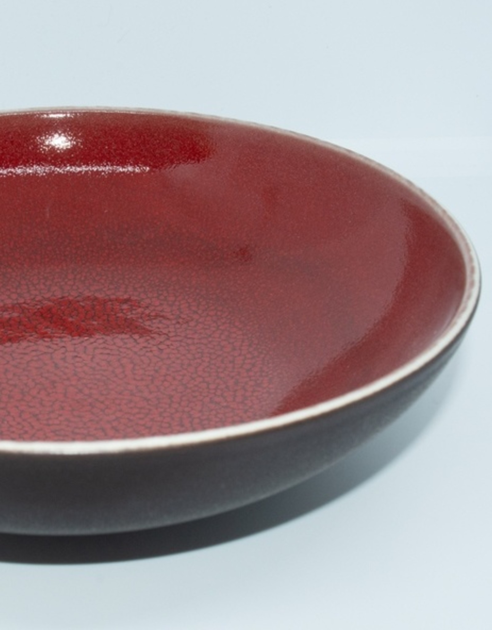 Jars Céramistes Pasta plate Tourron cerise