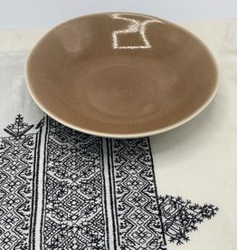 Jars Céramistes Pasta plate Maguelone chataigne