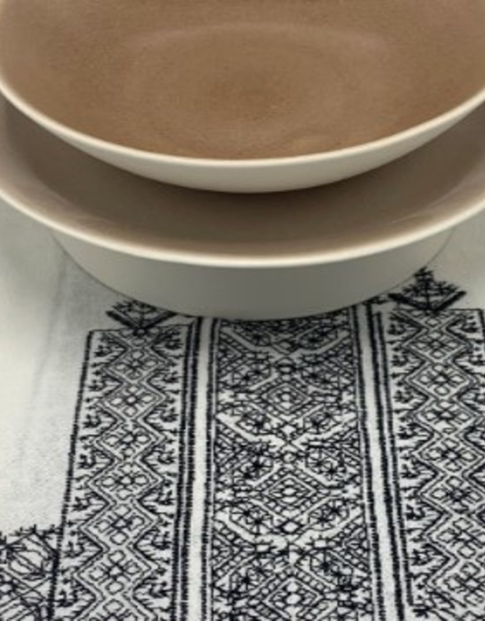 Jars Céramistes Pasta plate Maguelone chataigne
