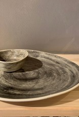 Wonki Ware Dinner plate WonkieWare Black / gray