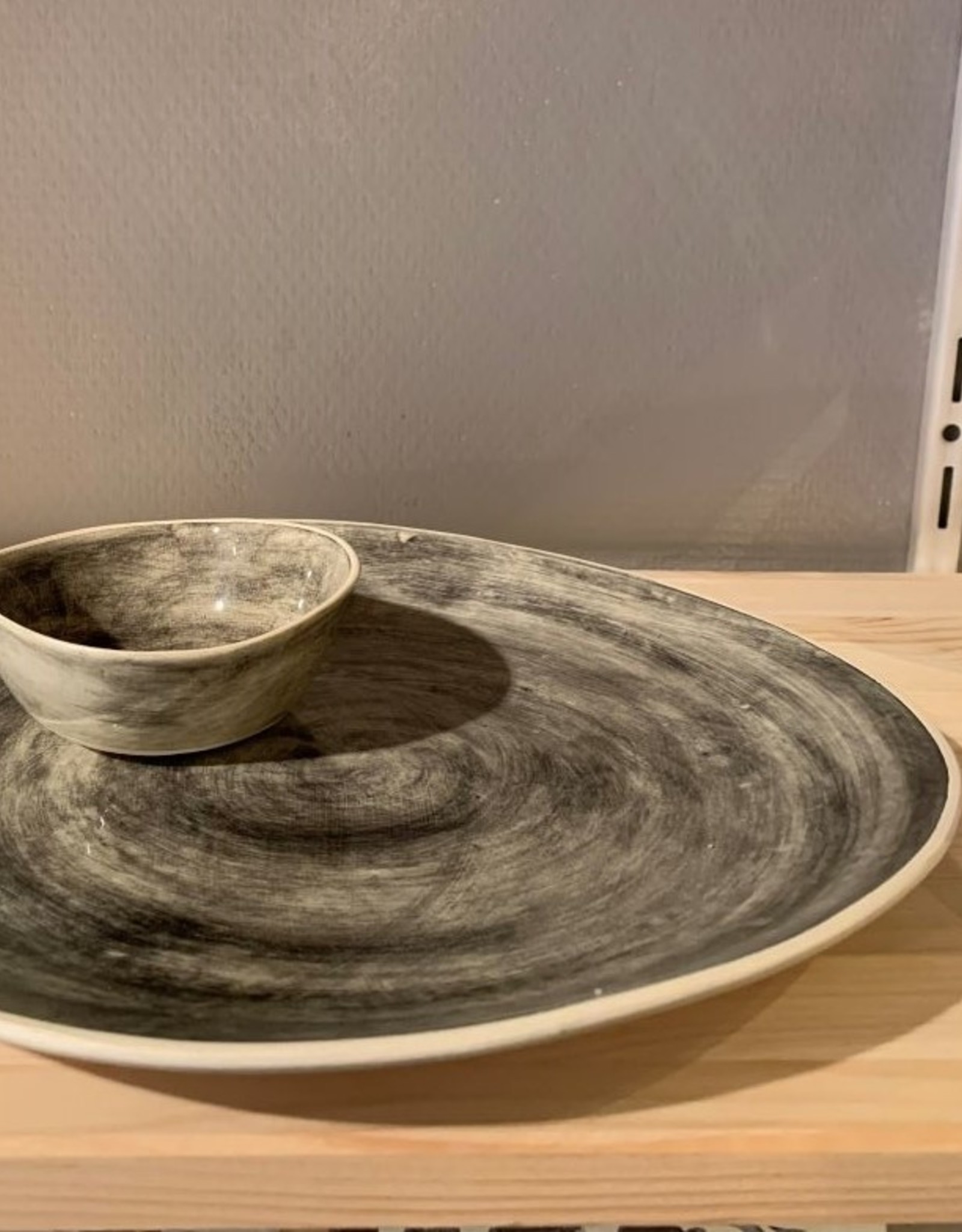 Wonki Ware Dinner plate WonkieWare Black / gray