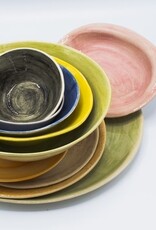 Wonki Ware Plate 22,5 cm black/gray  Wonki Ware