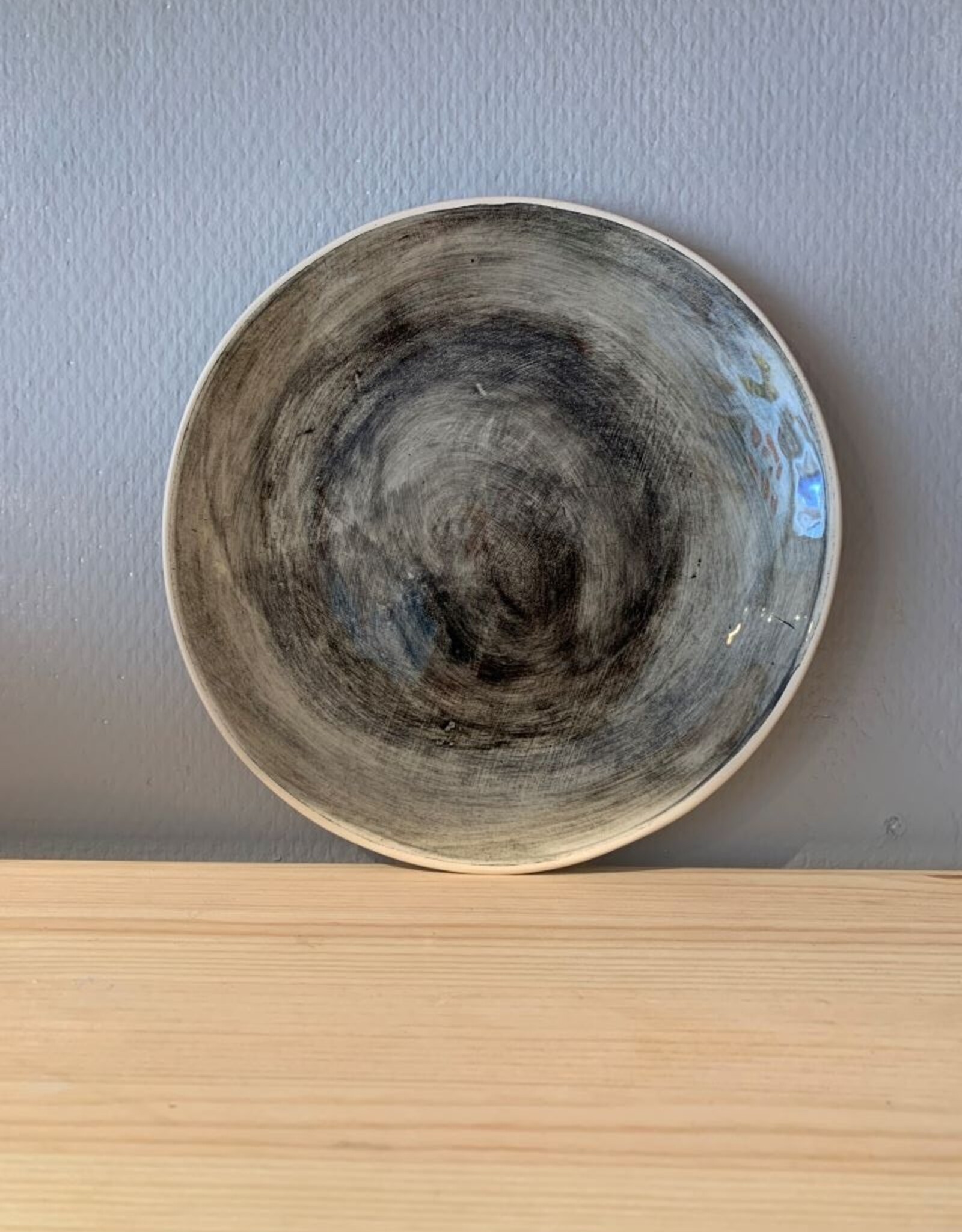 Wonki Ware Plate 22,5 cm black/gray  Wonki Ware