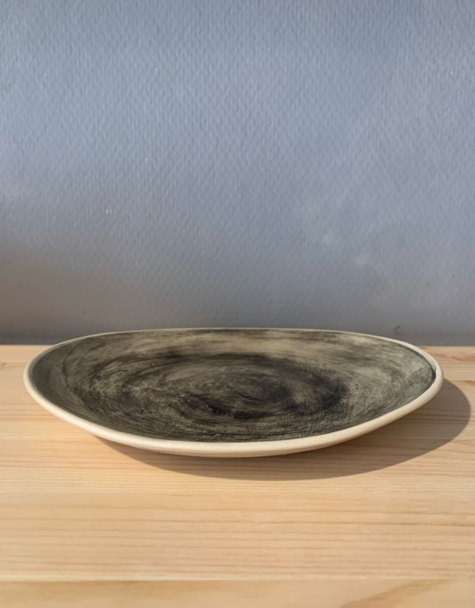 Wonki Ware Bord 22,5cm - zwart/grijs Wonki Ware