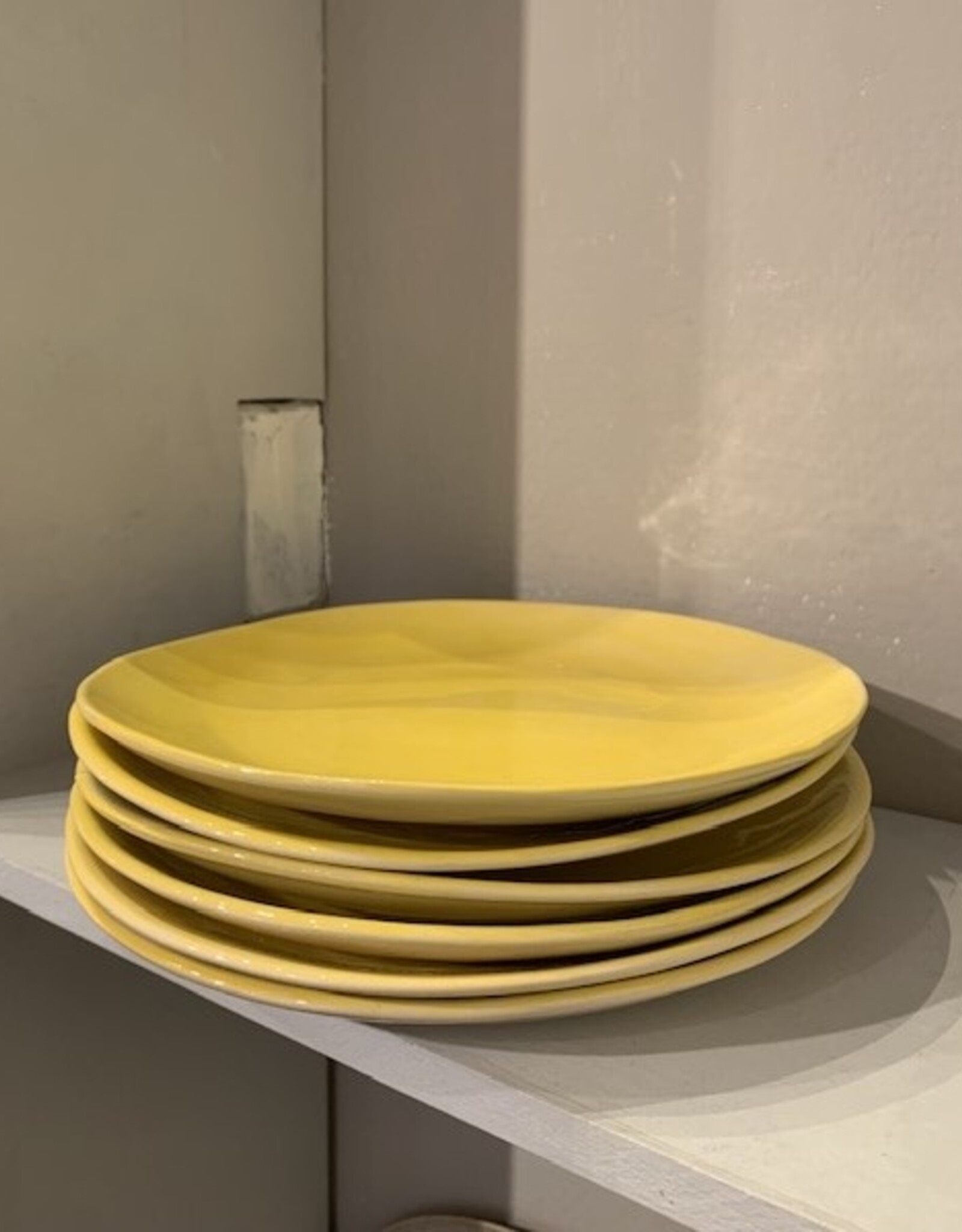 Wonki Ware Bord 22,5cm - geel - Wonki Ware