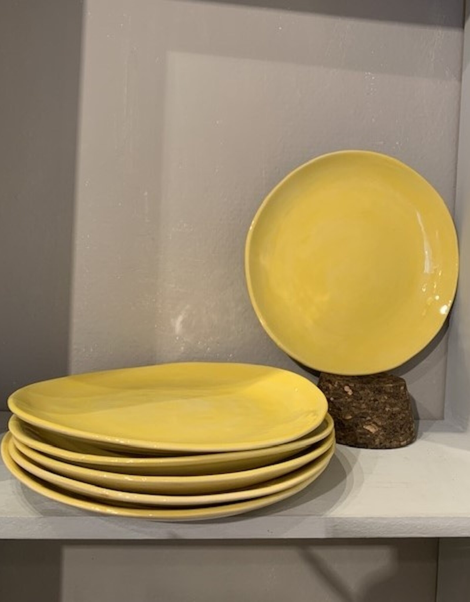 Wonki Ware Bord 22,5cm - geel - Wonki Ware