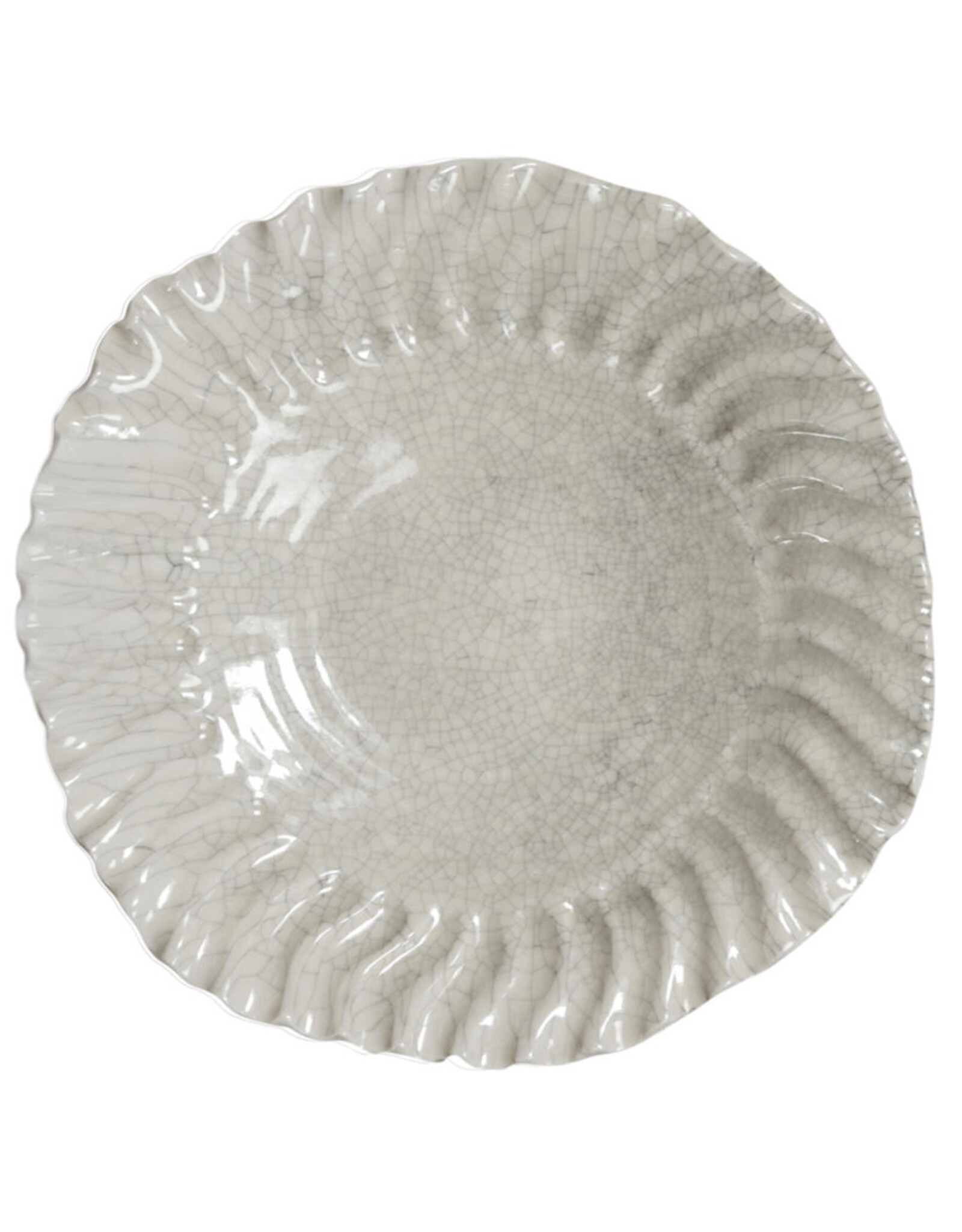 Jars Céramistes Deep plate L Dashi - quartz craquelé