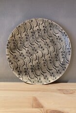 Wonki Ware Side plate 22,5cm - zwart/grijs pattern4-Wonki Ware