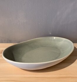 Jars Céramistes Oval dish Maguelone - cachemire