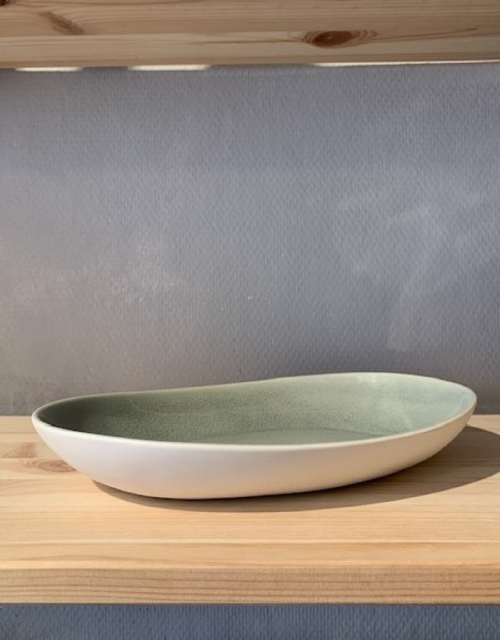 Jars Céramistes Oval dish Maguelone - cachemire