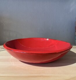 Argile et couleurs Deep plate - red