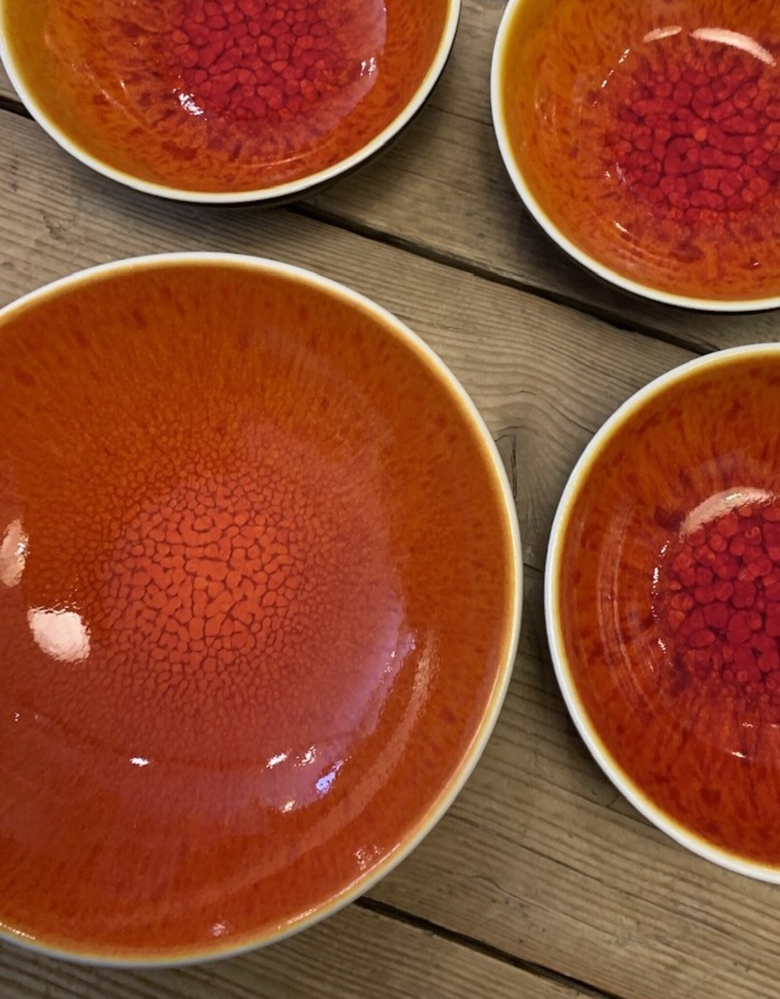 Jars Céramistes Deep plate Tourron orange