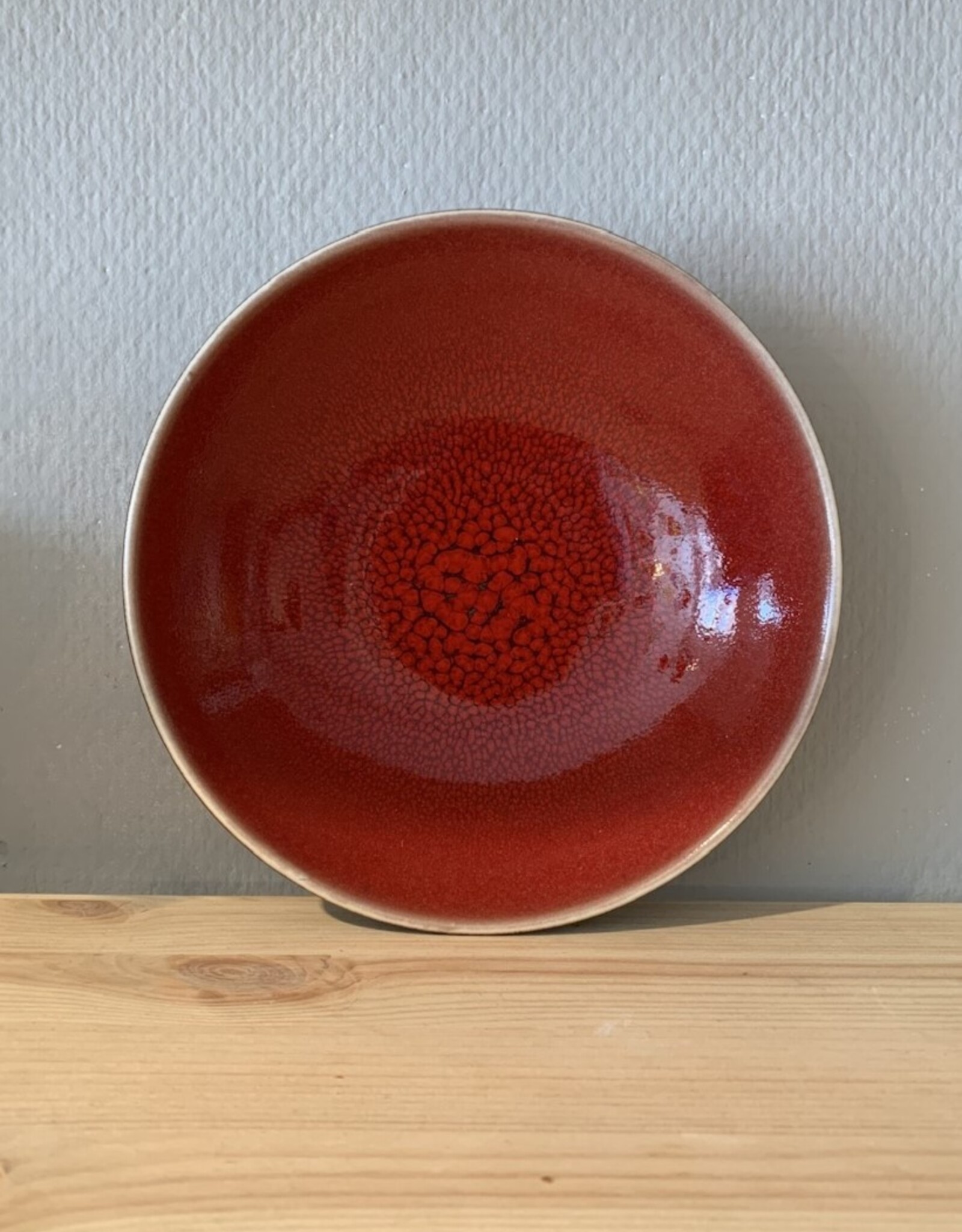 Jars Céramistes Deep plate Tourron cerise (red)