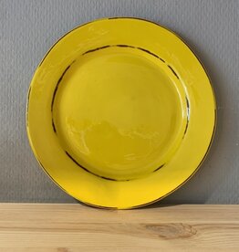 Argile et couleurs PLate 21 cm - yellow