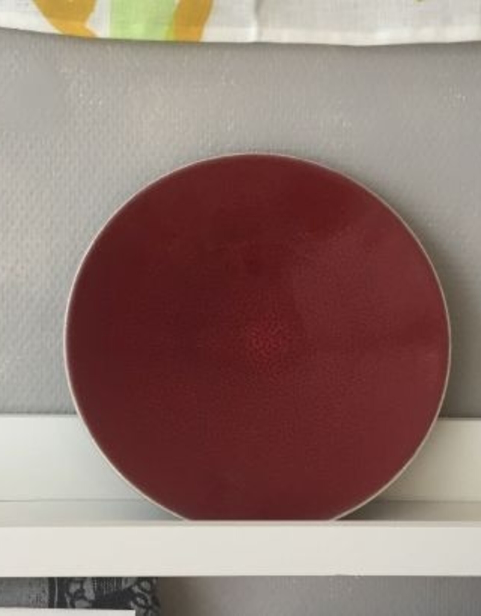 Jars Céramistes Dinner plate Tourron cerise