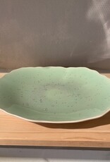 Jars Céramistes Plate 29 cm - Plume green