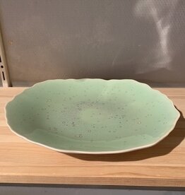 Jars Céramistes Plate 29 cm - Plume green