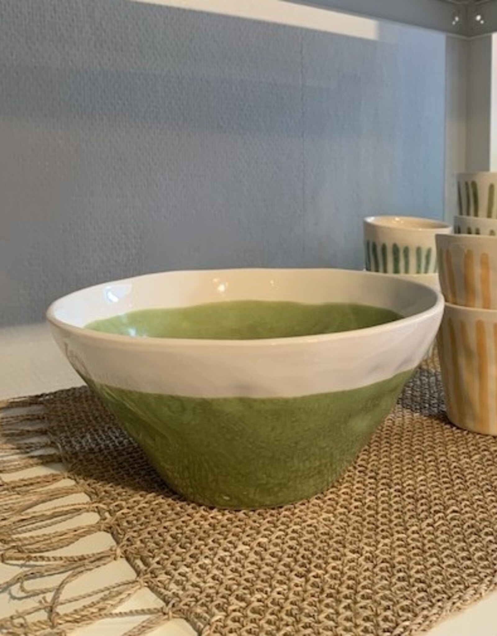 Duro Salad bowl Terra - gray-green