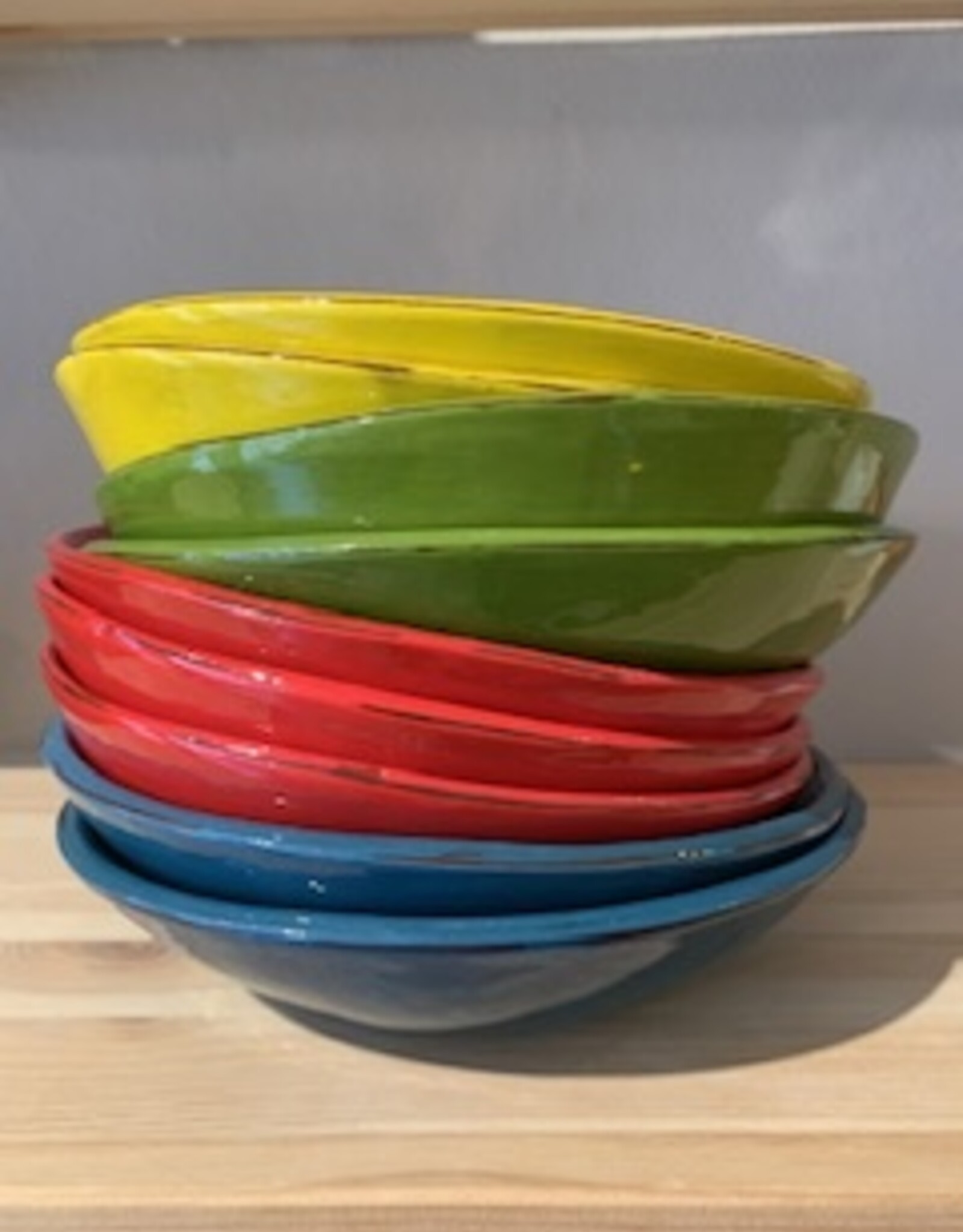 Argile et couleurs Deep plate Argile red